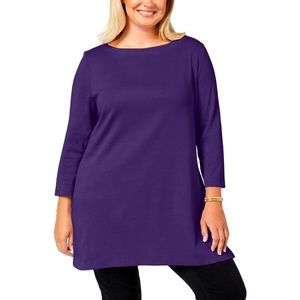 Karen Scott boatneck tunic